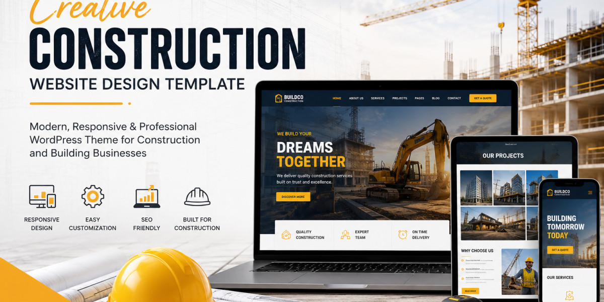 Creative Construction Website Design Template