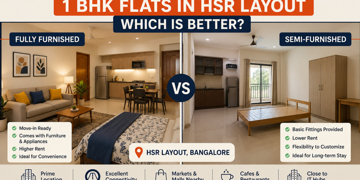 Fully Furnished vs Semi-Furnished 1 BHK Flats in HSR Layout: Which is Better?
